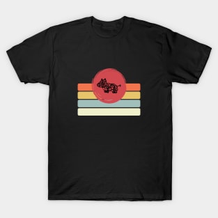 Retro Hippo Scribble T-Shirt